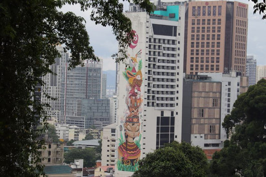 Kuala Lumpur: Colorful ensemble of skyscrapers